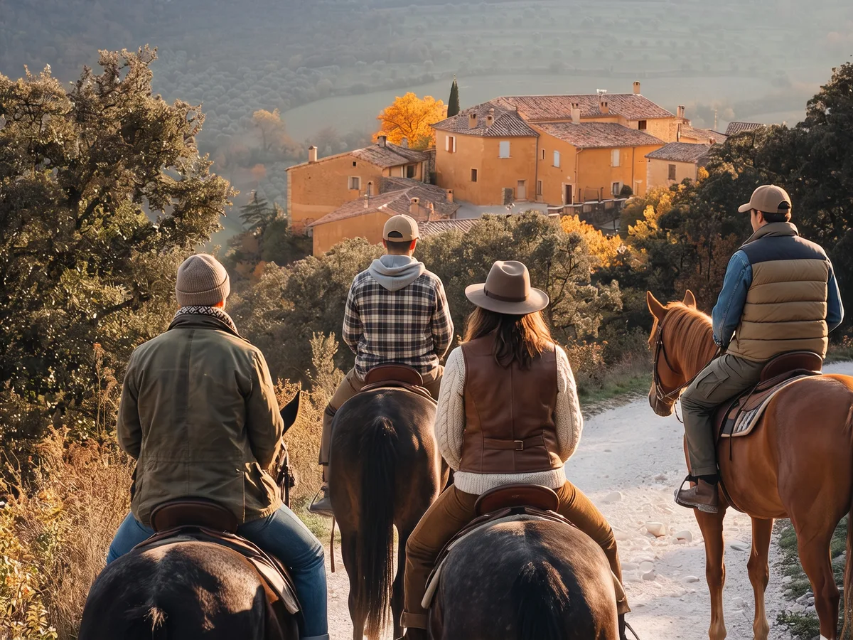 Balade à cheval en Ardèche, autour de Saint-Péray